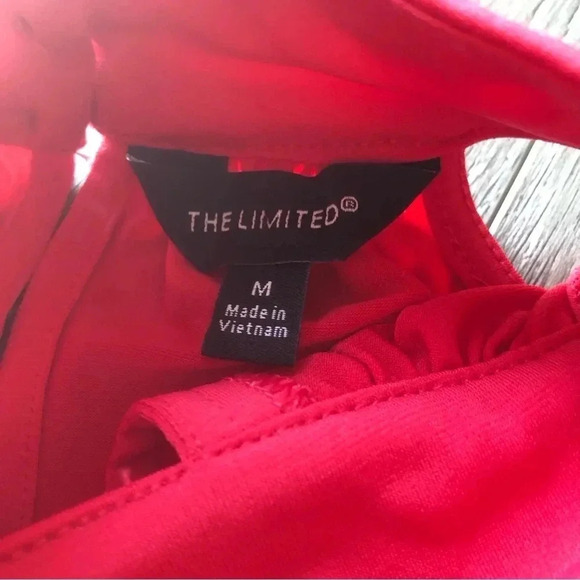 THE LIMITED Women's Solid Red Halter Top Size Medium - Picture 6 of 10